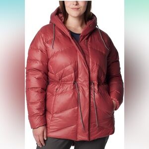 Columbia Icy Heights Ii Down Novelty Red Puffer Jacket
